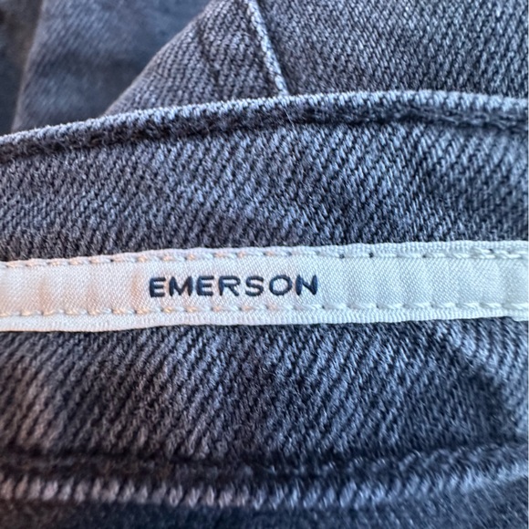 Citizens of Humanity Jeans Women's 26 Gray Emerson High Rise Crop Frayed Hem - Picture 9 of 13